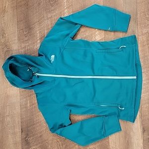 The North Face Womens Teal Fleece Zipper Jacket Medium M